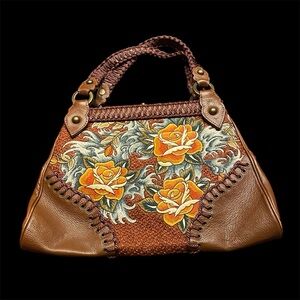 Isabella Fiore Brown Handbag